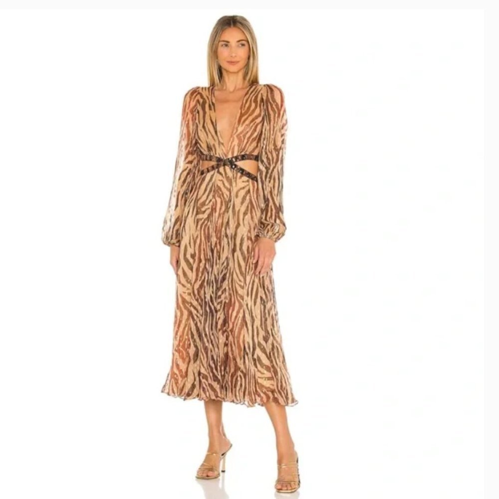 Rococo Sand Aine Midi Dress Camel Size XS
